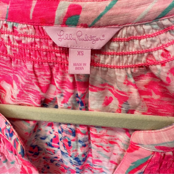 Lilly Pulitzer Essie Never Been Betta Hot Pink Sleeveless Dress Size XS - Picture 10 of 11